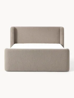New Cama continental en tejido bouclé Perla Camas Continentales|Camas