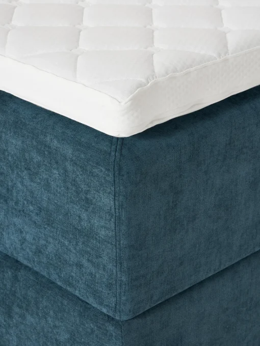 Camas Continentales|Camas>Westwing Collection Cama continental Enrica Tejido azul oscuro