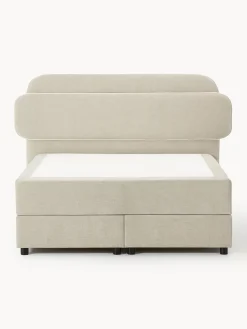 Camas Continentales|Camas></noscript>Westwing Collection Cama continental Enrica Tejido beige claro