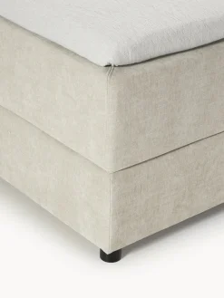 Camas Continentales|Camas></noscript>Westwing Collection Cama continental Enrica Tejido beige claro