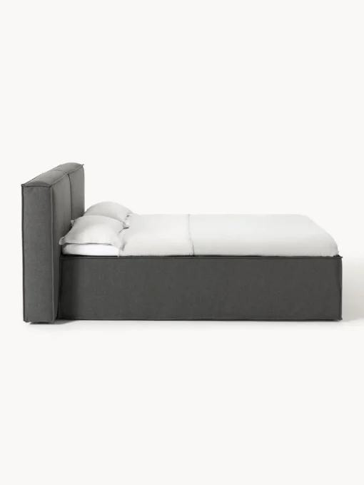 Camas Continentales|Camas>Westwing Collection Cama continental Lennon Tejido gris antracita