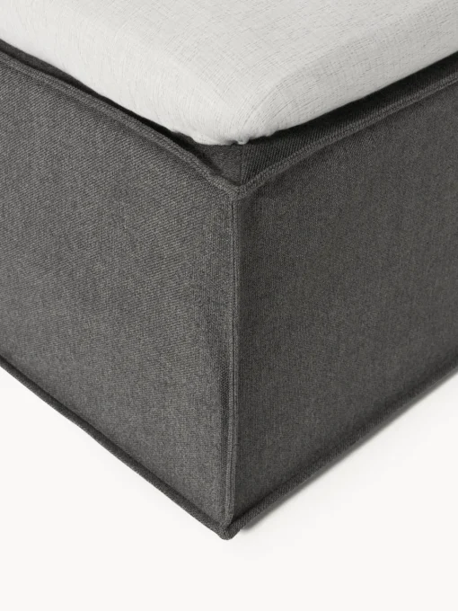 Camas Continentales|Camas>Westwing Collection Cama continental Lennon Tejido gris antracita