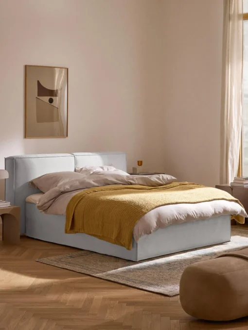 Camas Continentales|Camas>Westwing Collection Cama continental Lennon Tejido gris