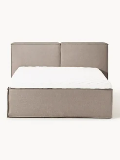 Camas Continentales|Camas></noscript>Westwing Collection Cama continental Lennon Tejido taupe