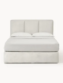 Camas Continentales|Camas></noscript>Westwing Collection Cama continental Oberon Tejido fino beige claro