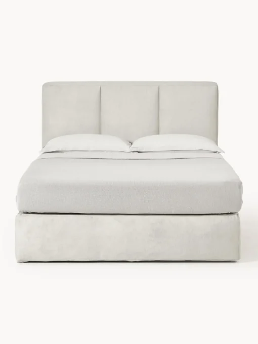 Camas Continentales|Camas>Westwing Collection Cama continental Oberon Tejido fino beige claro