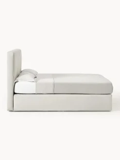 Camas Continentales|Camas></noscript>Westwing Collection Cama continental Oberon Tejido fino beige claro