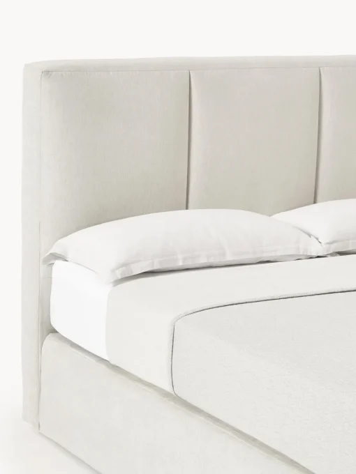 Camas Continentales|Camas>Westwing Collection Cama continental Oberon Tejido fino beige claro