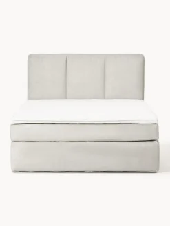 Camas Continentales|Camas></noscript>Westwing Collection Cama continental Oberon Tejido fino beige claro