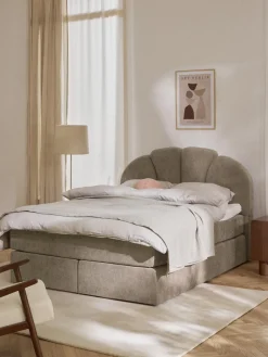 Camas Continentales|Camas>Westwing Collection Cama continental Romia Tejido fino greige