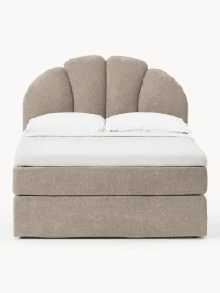 Camas Continentales|Camas></noscript>Westwing Collection Cama continental Romia Tejido fino greige