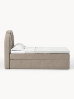 Camas Continentales|Camas></noscript>Westwing Collection Cama continental Romia Tejido fino greige