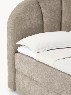Camas Continentales|Camas></noscript>Westwing Collection Cama continental Romia Tejido fino greige