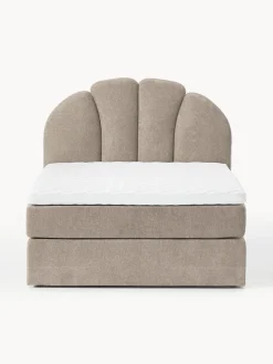 Camas Continentales|Camas></noscript>Westwing Collection Cama continental Romia Tejido fino greige