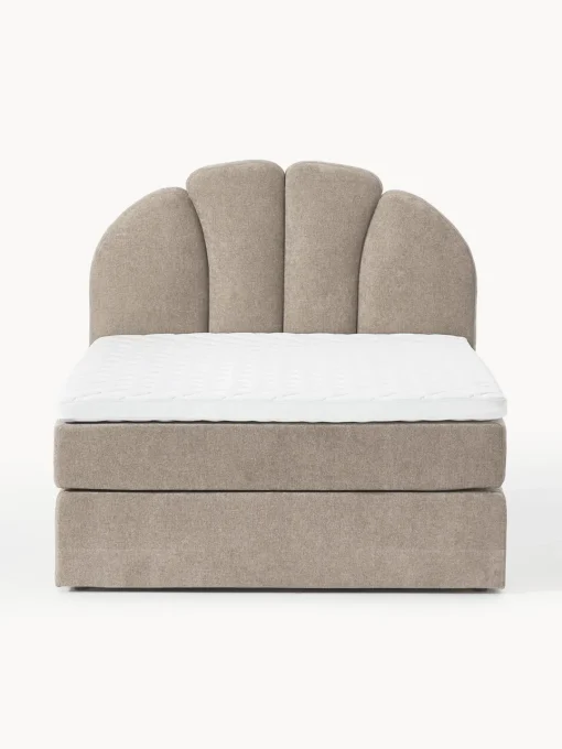 Camas Continentales|Camas>Westwing Collection Cama continental Romia Tejido fino greige