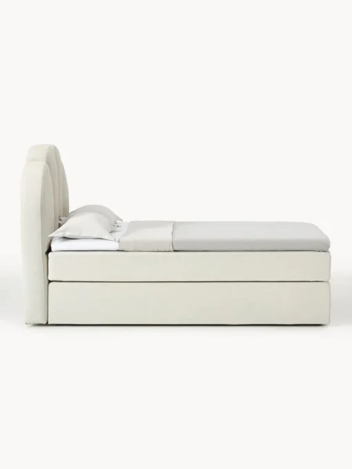 Camas Continentales|Camas>Westwing Collection Cama continental Romia Tejido fino blanco Off White