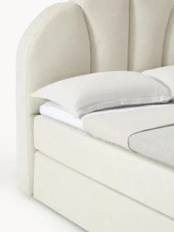 Camas Continentales|Camas></noscript>Westwing Collection Cama continental Romia Tejido fino blanco Off White
