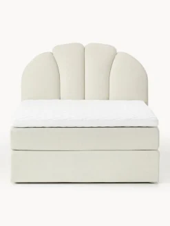 Camas Continentales|Camas></noscript>Westwing Collection Cama continental Romia Tejido fino blanco Off White