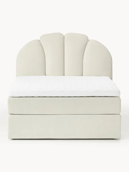 Camas Continentales|Camas>Westwing Collection Cama continental Romia Tejido fino blanco Off White