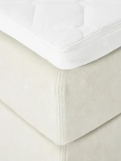 Camas Continentales|Camas></noscript>Westwing Collection Cama continental Romia Tejido fino blanco Off White
