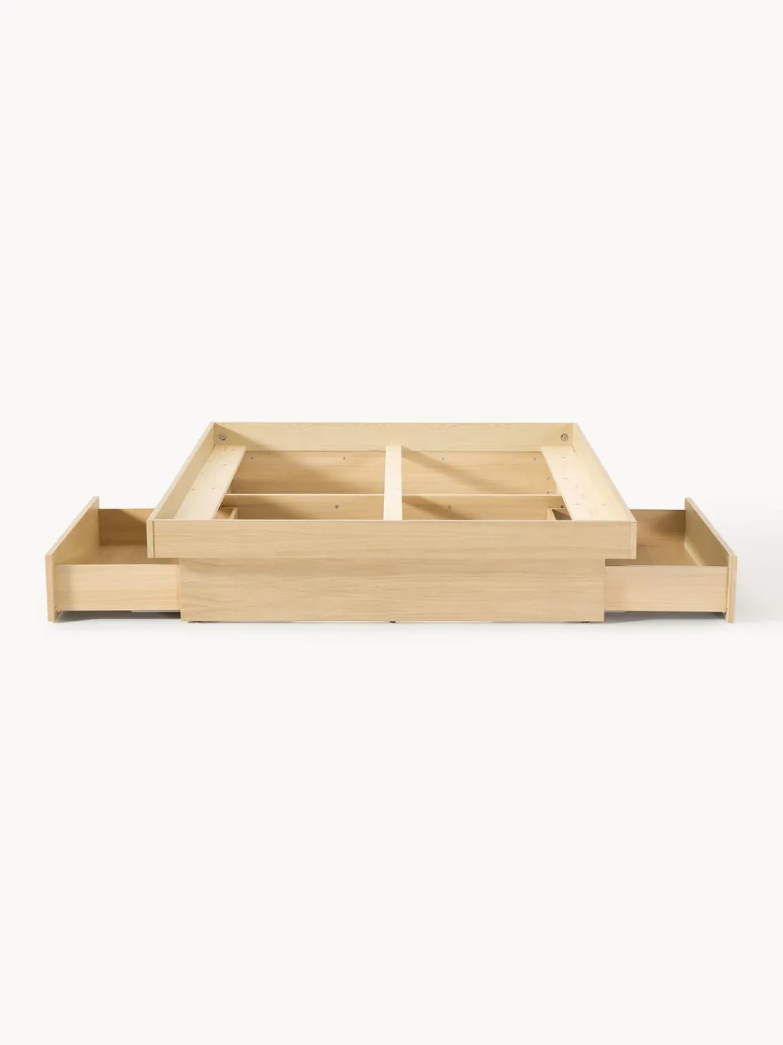 Estructuras De Cama|Camas>Westwing Collection Cama de madera con cajones Sato Madera de roble