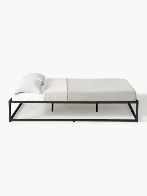 Estructuras De Cama|Camas>Westwing Collection Cama de metal Neptun Negro