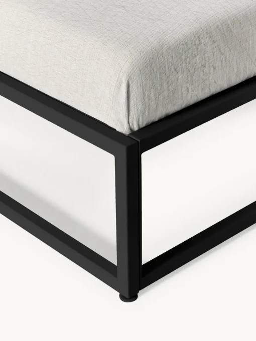 Estructuras De Cama|Camas>Westwing Collection Cama de metal Neptun Negro