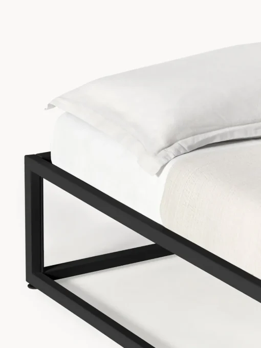 Estructuras De Cama|Camas>Westwing Collection Cama de metal Neptun Negro