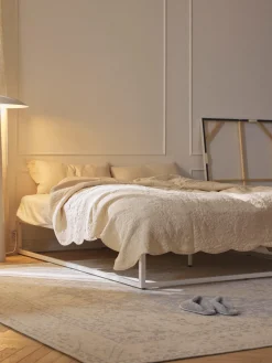Estructuras De Cama|Camas>Westwing Collection Cama de metal Neptun Blanco