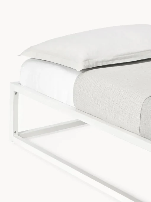 Estructuras De Cama|Camas>Westwing Collection Cama de metal Neptun Blanco