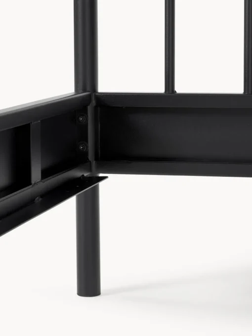 Estructuras De Cama|Camas>Westwing Collection Cama de metal Sanna Negro