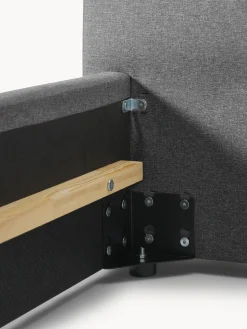 Camas Individuales|Camas Tapizadas></noscript>Westwing Collection Cama individual Cloud Tejido fino gris antracita