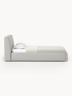 Camas Individuales|Camas Tapizadas></noscript>Westwing Collection Cama individual Cloud Tejido fino gris claro