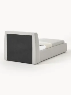 Camas Individuales|Camas Tapizadas></noscript>Westwing Collection Cama individual Cloud Tejido fino gris claro