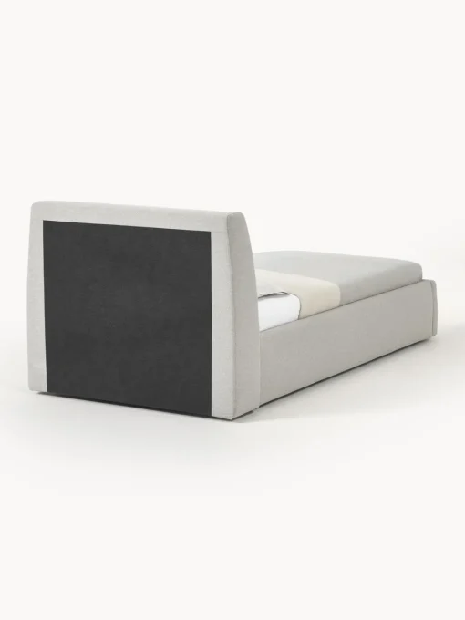 Camas Individuales|Camas Tapizadas>Westwing Collection Cama individual Cloud Tejido fino gris claro