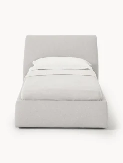 Camas Individuales|Camas Tapizadas></noscript>Westwing Collection Cama individual Cloud Tejido fino greige