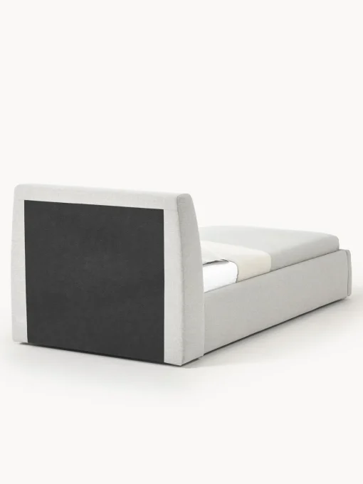Camas Individuales|Camas Tapizadas>Westwing Collection Cama individual Cloud Tejido fino greige