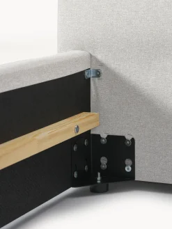 Camas Individuales|Camas Tapizadas></noscript>Westwing Collection Cama individual Cloud Tejido fino greige