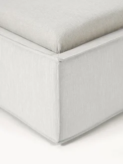 Camas Individuales|Camas Tapizadas></noscript>Westwing Collection Cama individual con espacio de almacenamiento Dream Tejido jaspeado greige