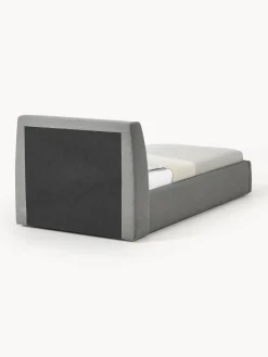 Camas Individuales|Camas Tapizadas></noscript>Westwing Collection Cama individual con espacio de almacenamiento Cloud Tejido fino gris antracita