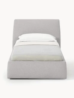 Camas Individuales|Camas Tapizadas></noscript>Westwing Collection Cama individual con espacio de almacenamiento Cloud Tejido fino gris claro