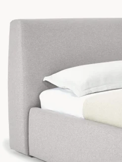Camas Individuales|Camas Tapizadas></noscript>Westwing Collection Cama individual con espacio de almacenamiento Cloud Tejido fino gris claro