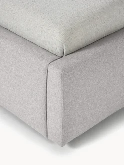 Camas Individuales|Camas Tapizadas></noscript>Westwing Collection Cama individual con espacio de almacenamiento Cloud Tejido fino gris claro