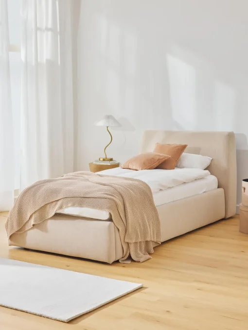 Outlet Cama individual con espacio de almacenamiento Cloud Camas Individuales|Camas Tapizadas