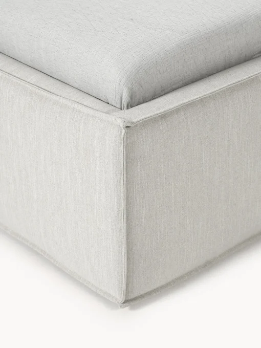Camas Individuales|Camas Tapizadas>Westwing Collection Cama individual Dream Tejido jaspeado greige