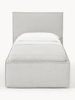 Camas Individuales|Camas Tapizadas></noscript>Westwing Collection Cama individual Dream Tejido fino gris claro