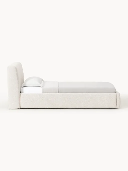 Outlet Cama individual en tejido bouclé Cloud Camas Individuales|Camas Tapizadas