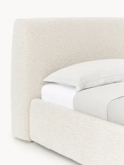 Outlet Cama individual en tejido bouclé Cloud Camas Individuales|Camas Tapizadas