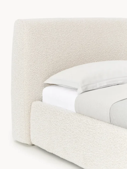Outlet Cama individual en tejido bouclé Cloud Camas Individuales|Camas Tapizadas