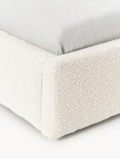 Outlet Cama individual en tejido bouclé Cloud Camas Individuales|Camas Tapizadas